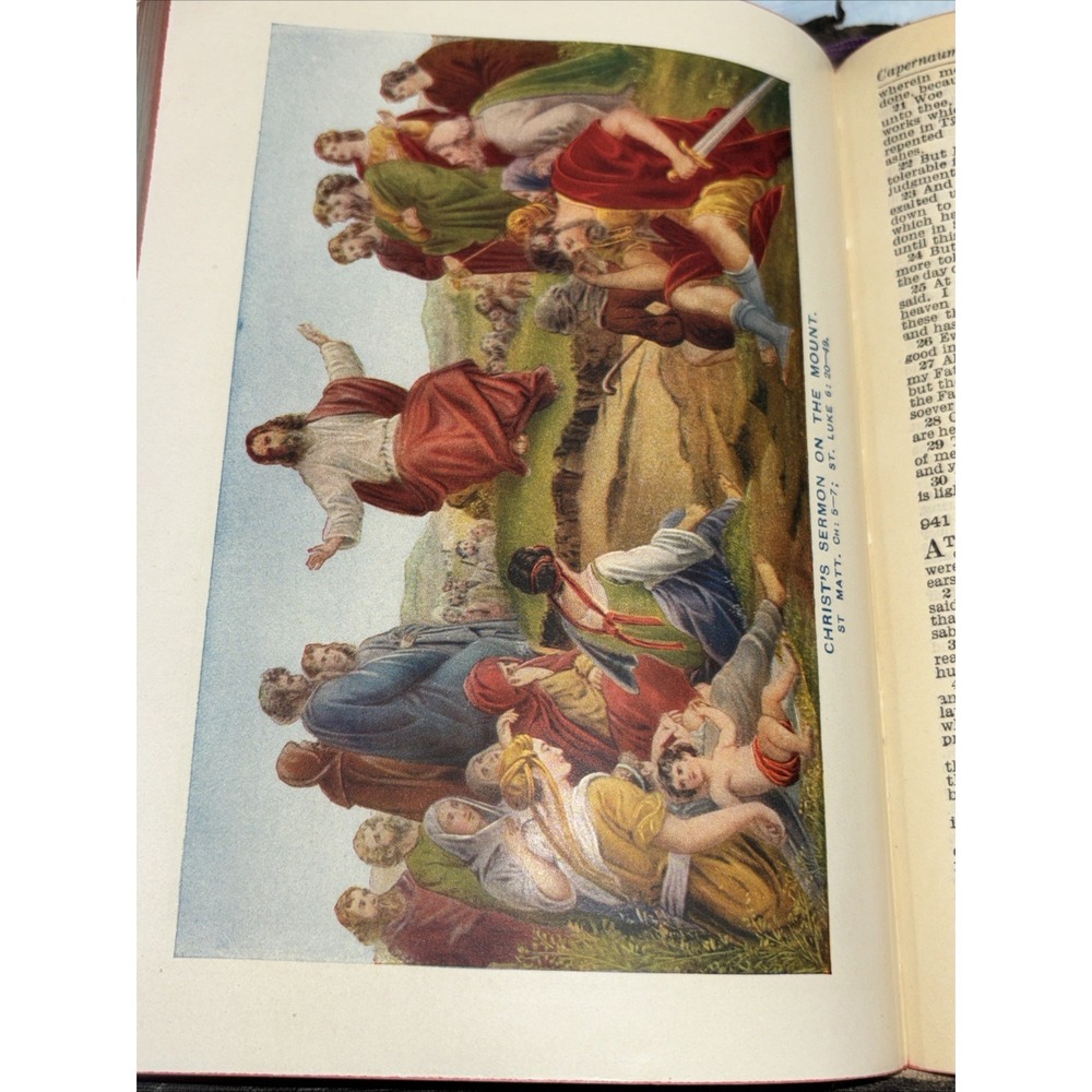 Antique 1922 National Bible Press Illustrated King James Bible Maps Concordance - Picture 10 of 16